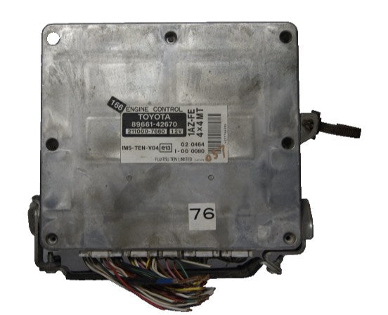 TOYOTA RAV 4 MK2 2.0 ENGINE ECU 211000-7660 89661-42670 - Glasgow Car Parts Store 