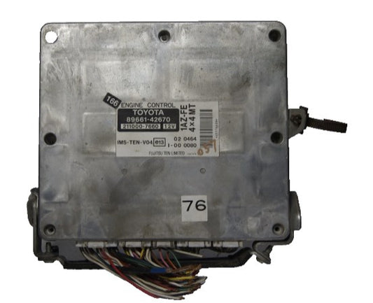 TOYOTA RAV 4 MK2 2.0 ENGINE ECU 211000-7660 89661-42670 - Glasgow Car Parts Store 