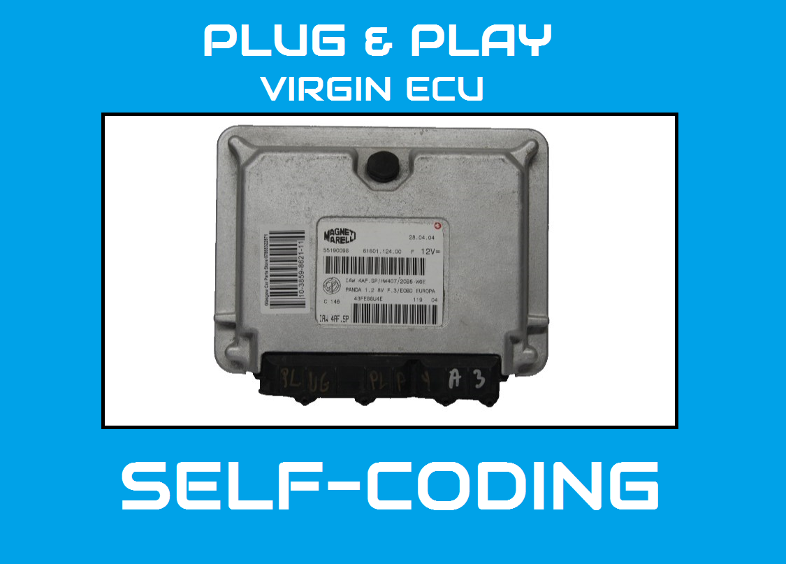 ECU FIAT PANDA 1.2 55190098 IAW4AF.SP/hw407/20b8-w6e PLUG AND PLAY - Glasgow Car Parts Store 