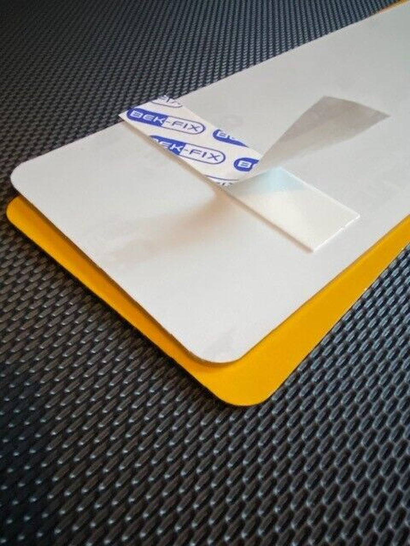 100 NUMBER PLATE STICKY PADS HEAVY DUTY DOUBLE SIDED ADHESIVE STRIPS FIXING KIT