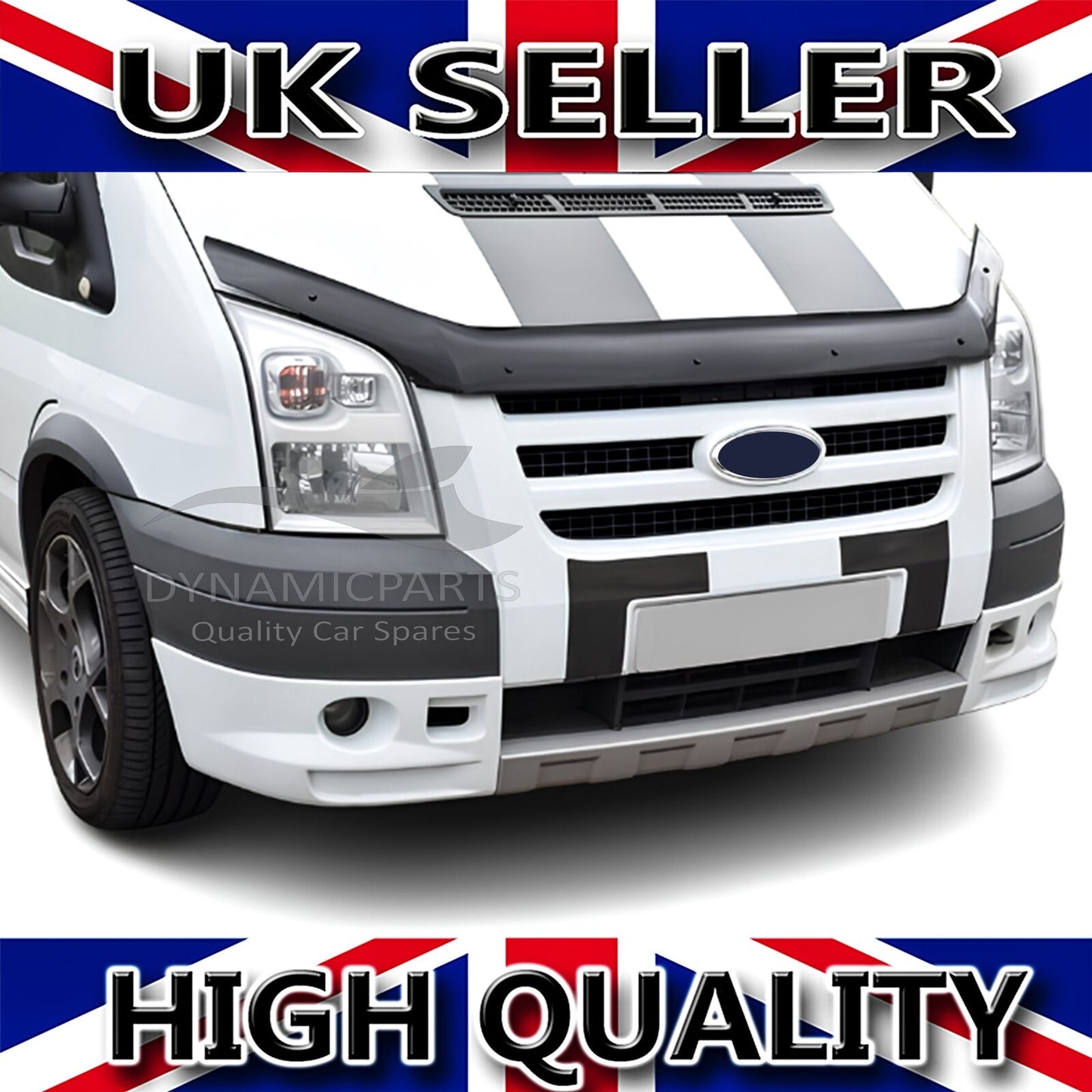 BONNET WIND STONE DEFLECTOR PROTECTOR GUARD KIT for FORD TRANSIT MK7 2007 2013