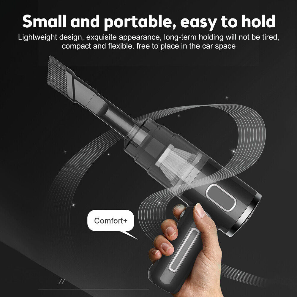 29000Pa Powerful Car Vacuum Cleaner Wet/Dry Cordless Strong Suction Handheld UK