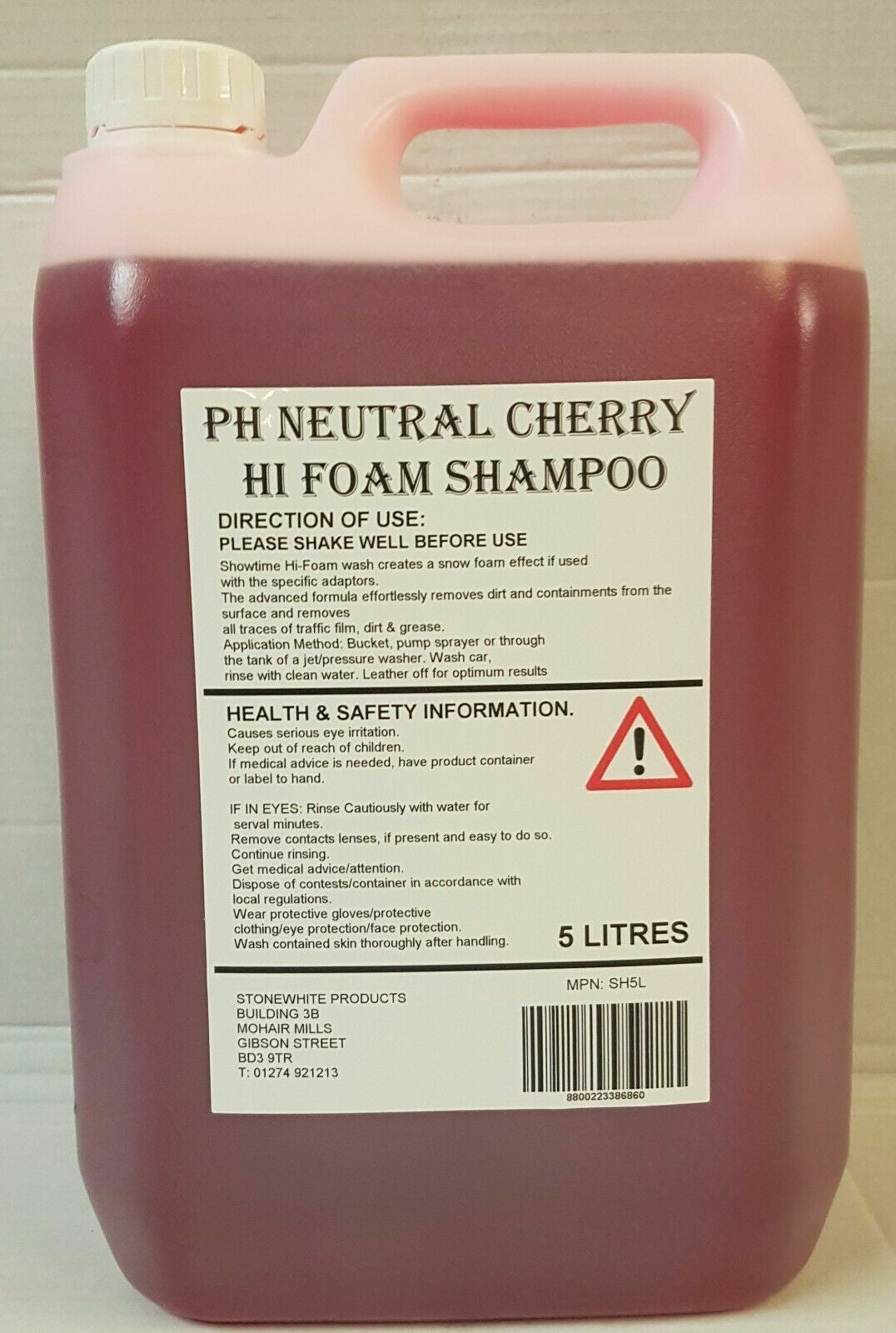 CHERRY BLAST SNOW FOAM Ultra Thick Foam, Car Shampoo Vehicle Cleaner 5L