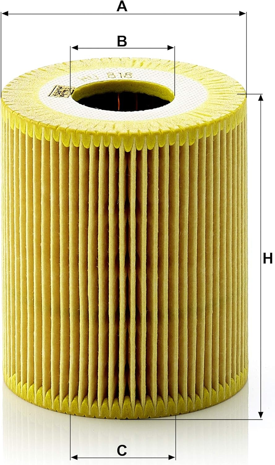 Oil Filter HU 818 X, Paper, Performance Part, for Cars, Evotop, Black