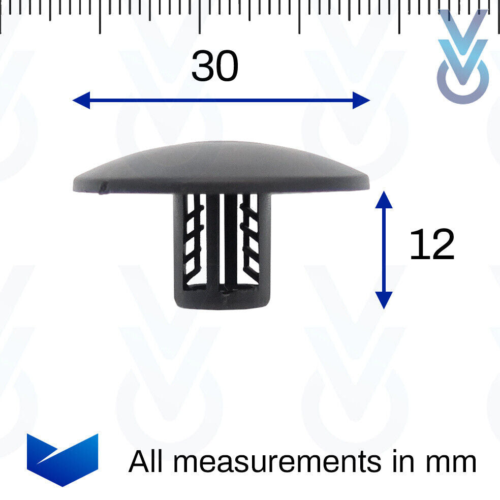 10X VVO® Front Wheel Arch Lining & Mudguard Clips for Some Vauxhall Vivaro