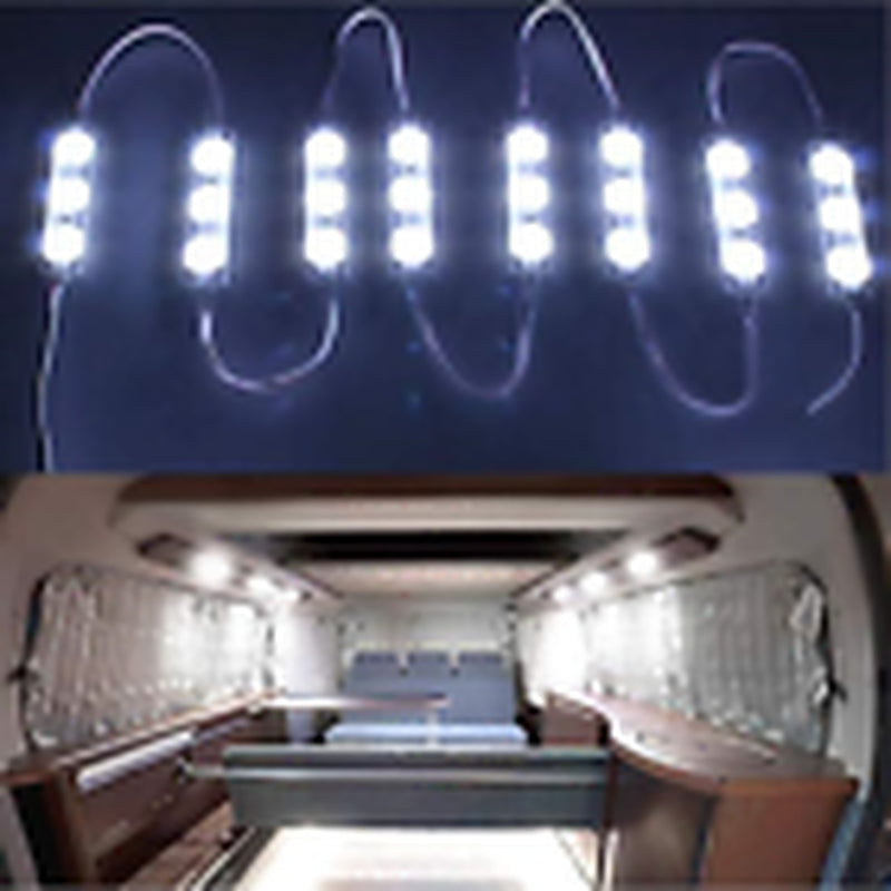 Caxmtu 60 LED Car Interior Light Bright White Dome Lamp Ceiling Lights Kit For