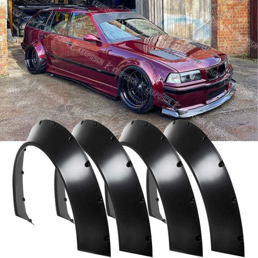 For 3 Series E36 E46 E90 E92 4PCS Fender Flares Extra Wide Body Kit Wheel Arches