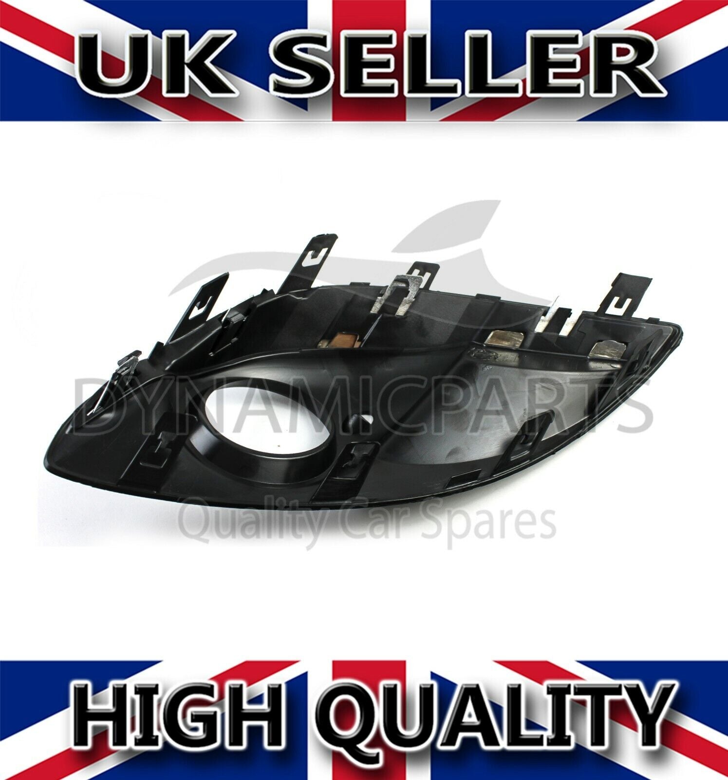 FOR VAUXHALL CORSA D FRONT BUMPER FOG LIGHT GRILL with CHROME COVER LEFT NS