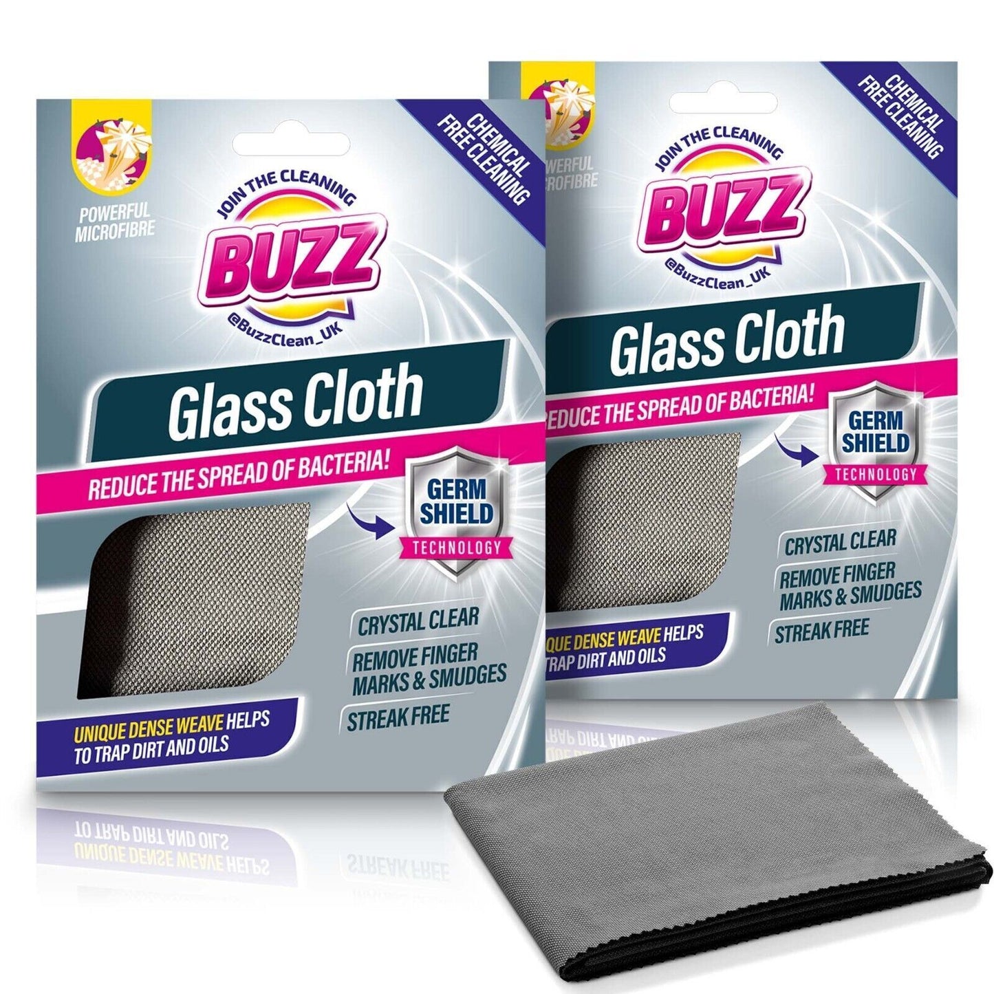 1-2Pk Extra Large Microfibre Glass Cloth Micro Window Mirror Car Cleaning Polish