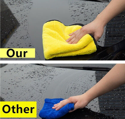 4X Large Super PLUSH Microfibre Towels 61X29Cm Car Cleaning Detailing Cloths