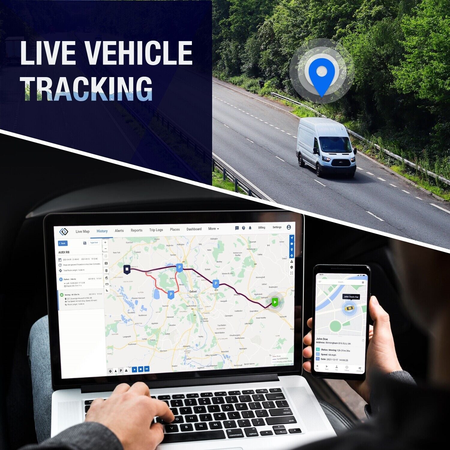 GPS Tracker Db1-Lite Vehicle Car Van Motorbike Fleet Tracking Device System