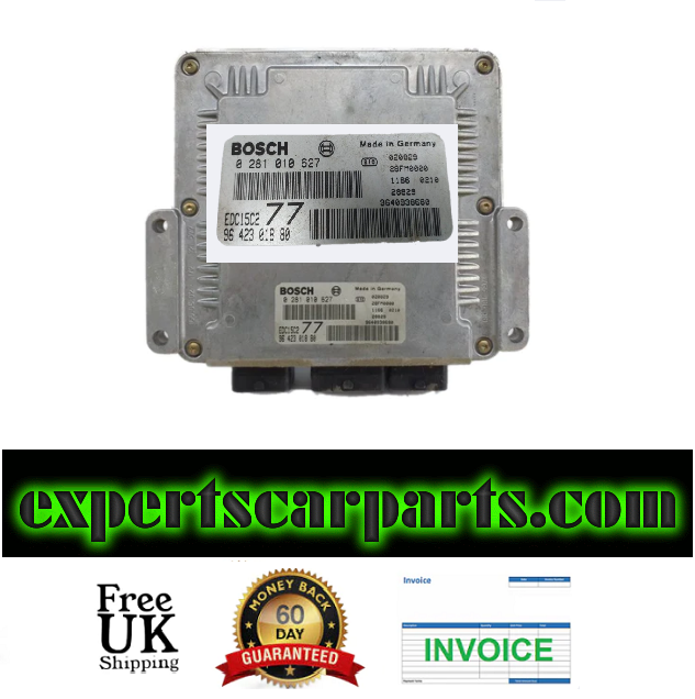 Peugeot  ECU 0281010627 96 423 018 80 PLUG AND PLAY