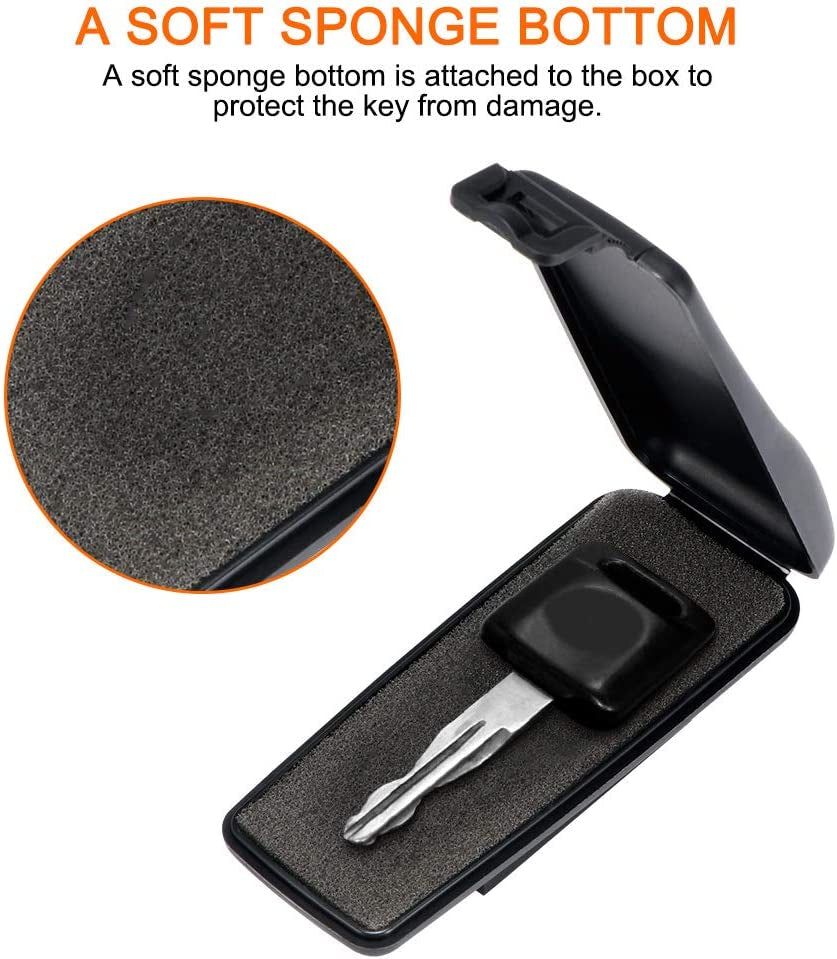 Ourleeme Key Magnetic Box, Car Key Holder Box Powerful Magnet Emergency Key Boxe