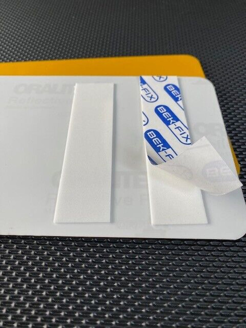 100 NUMBER PLATE STICKY PADS HEAVY DUTY DOUBLE SIDED ADHESIVE STRIPS FIXING KIT