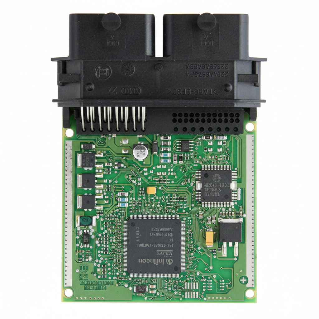 Motorcycle ECU M17.8.7 Bosch circuit board PCB open view