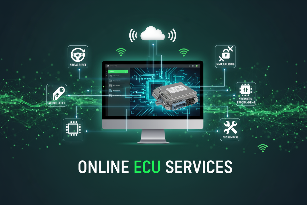 Live service online: airbag reset, virgin ecu, immo off, DTC removal