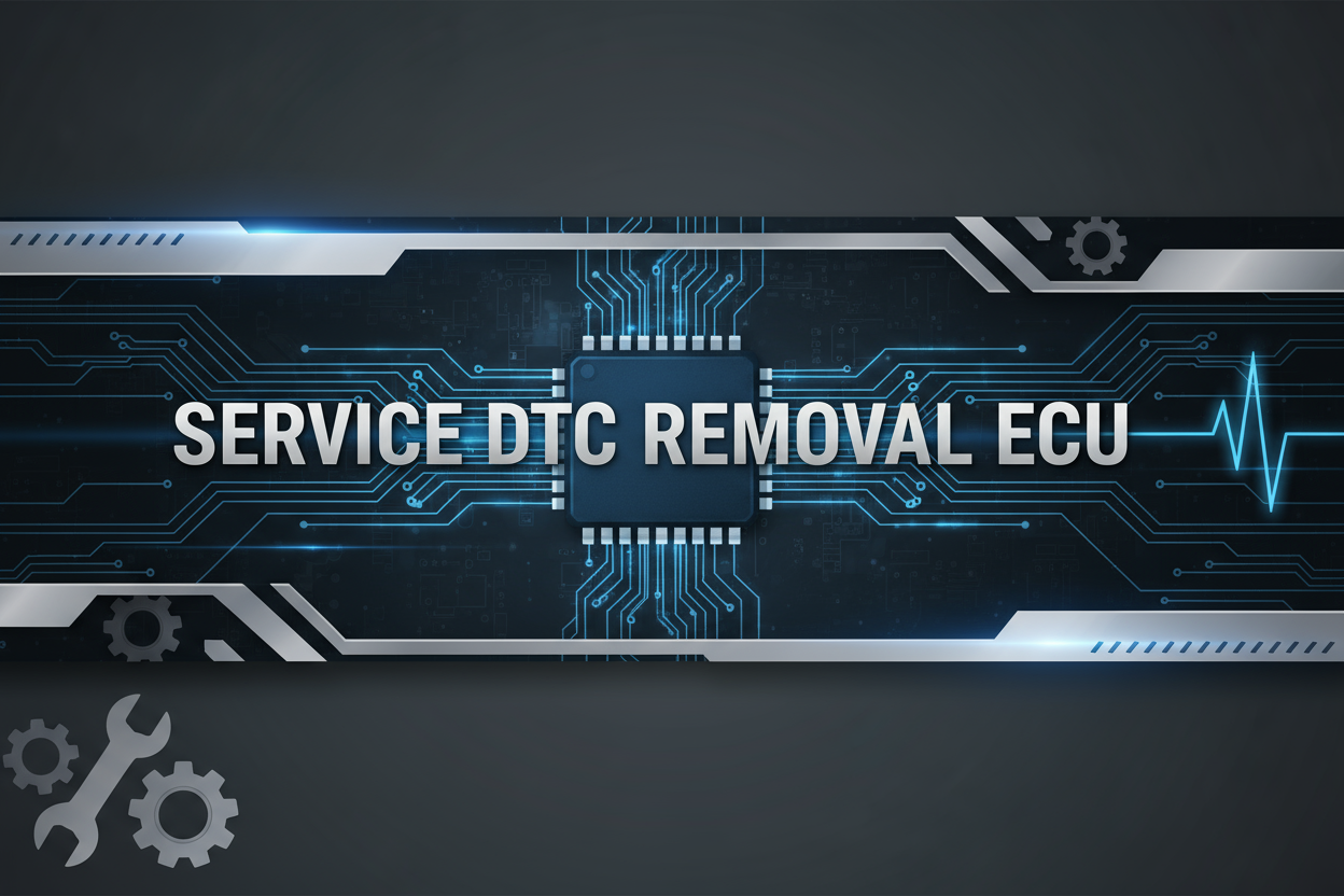 SERVICE DTC RMOVAL ECU,USE THESE INSCRIPTIONS