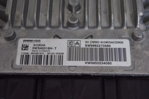 CITROEN.PEUGEOT ECU C5 SID803A 5WS40318H-T SW9662273580