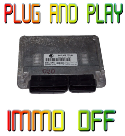 SKODA FABIA  ENGINE ECU 047906033H IMMO OFF.