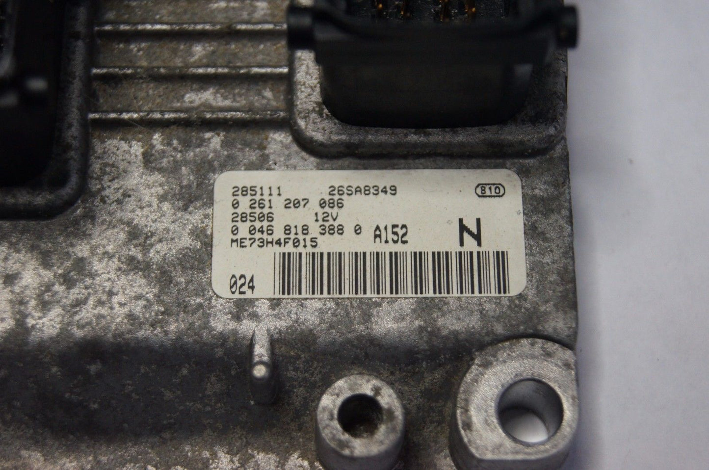 FIAT PUNTO STILO ENGINE CONTROL UNIT ECU 0261207086.VIRGIN ECU