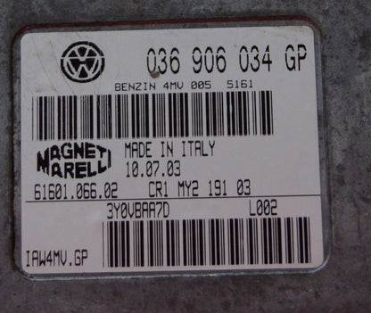 VW  ECU  - 036906034 GP IAW4MV.GP