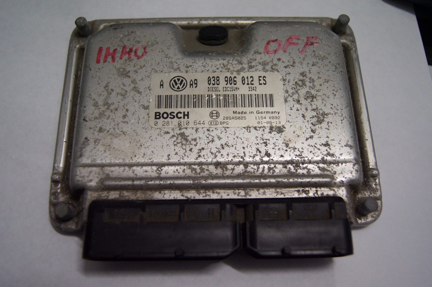 ENGINE ECU BOSCH 0281010644 038906012ES DIESEL - VW GOLF - IMMO OFF .PLUG & PLAY