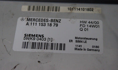 A1111531879 MERCEDES C CLASS W203 E CLASS W210 ECU