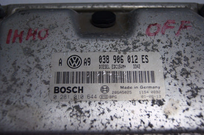 ENGINE ECU BOSCH 0281010644 038906012ES DIESEL - VW GOLF - IMMO OFF .PLUG & PLAY