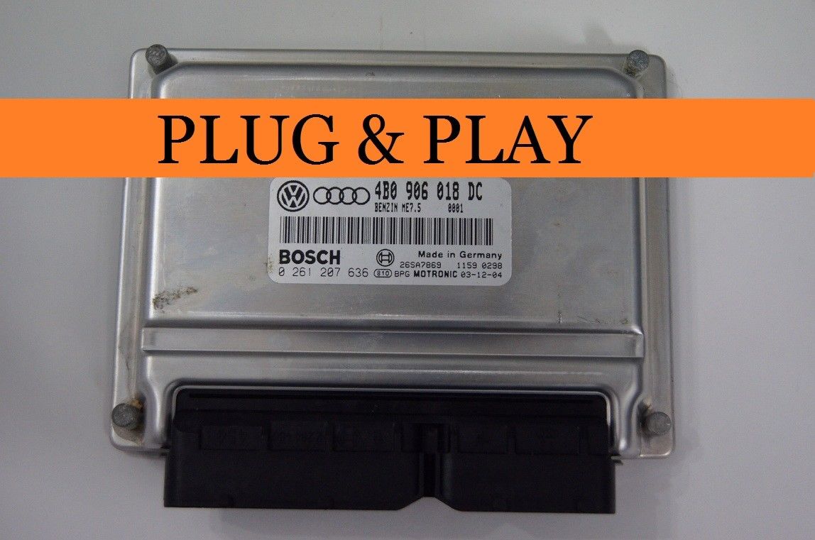 ECU 0261207636 0 261 207 636 4B0906018DC 4B0 906 018 DC ME7.5 .AUDI.SKODA.VW 1.8