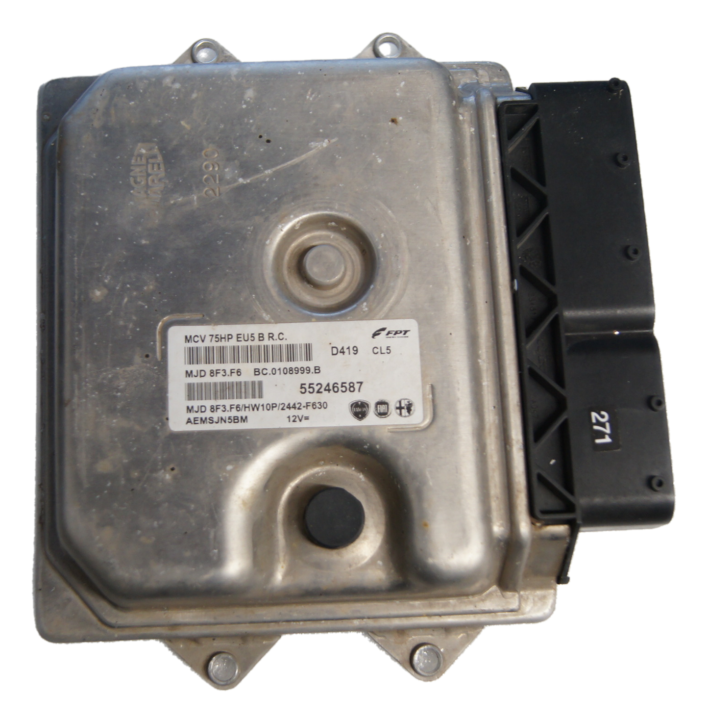 Citroen Nemo Fiat Fiorino 1.3 Diesel Engine ECU 55246587 MJD8F3.F6 PLUG AND PLAY.