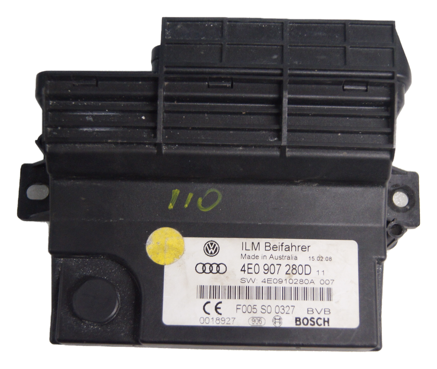 Audi A8  Onboard Power Supply Controller ECU ILM  4E0907280D 4E0910280A