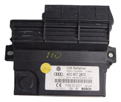 Audi A8  Onboard Power Supply Controller ECU ILM  4E0907280D 4E0910280A