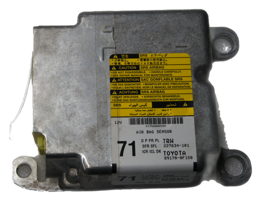 Srs Airbag Control Module Toyota Verso  227634-101,89170-0F150