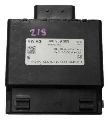 AUDI A3 8P A4 B8 8K A5 8T VOLTAGE STABILISER CONTROL MODULE ECU 8K0959663