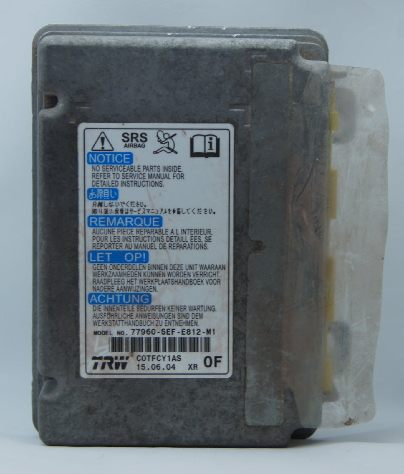 HONDA ACCORD MK7 SRS AIRBAG ECU 77960-SEF-E812-M1