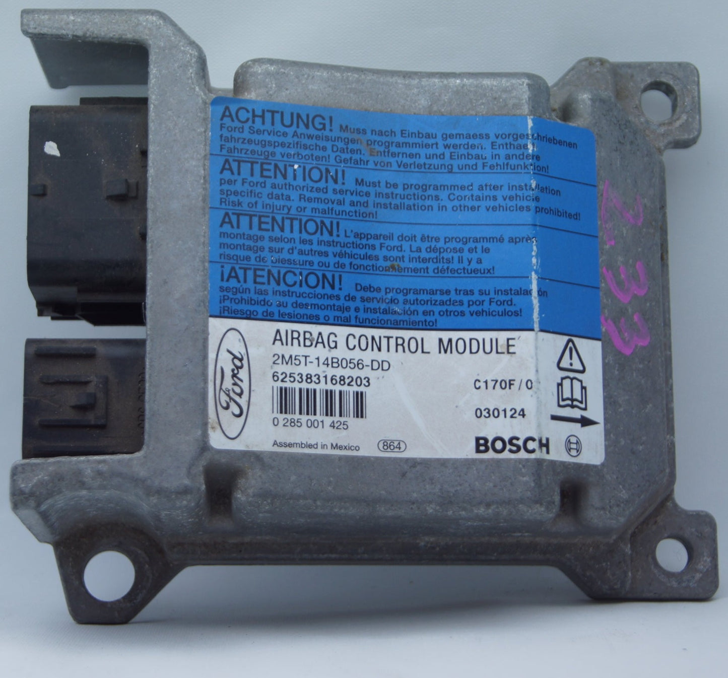 Ford Focus SRS AirBag ECU Module 2M5T14B056DD 0285001425