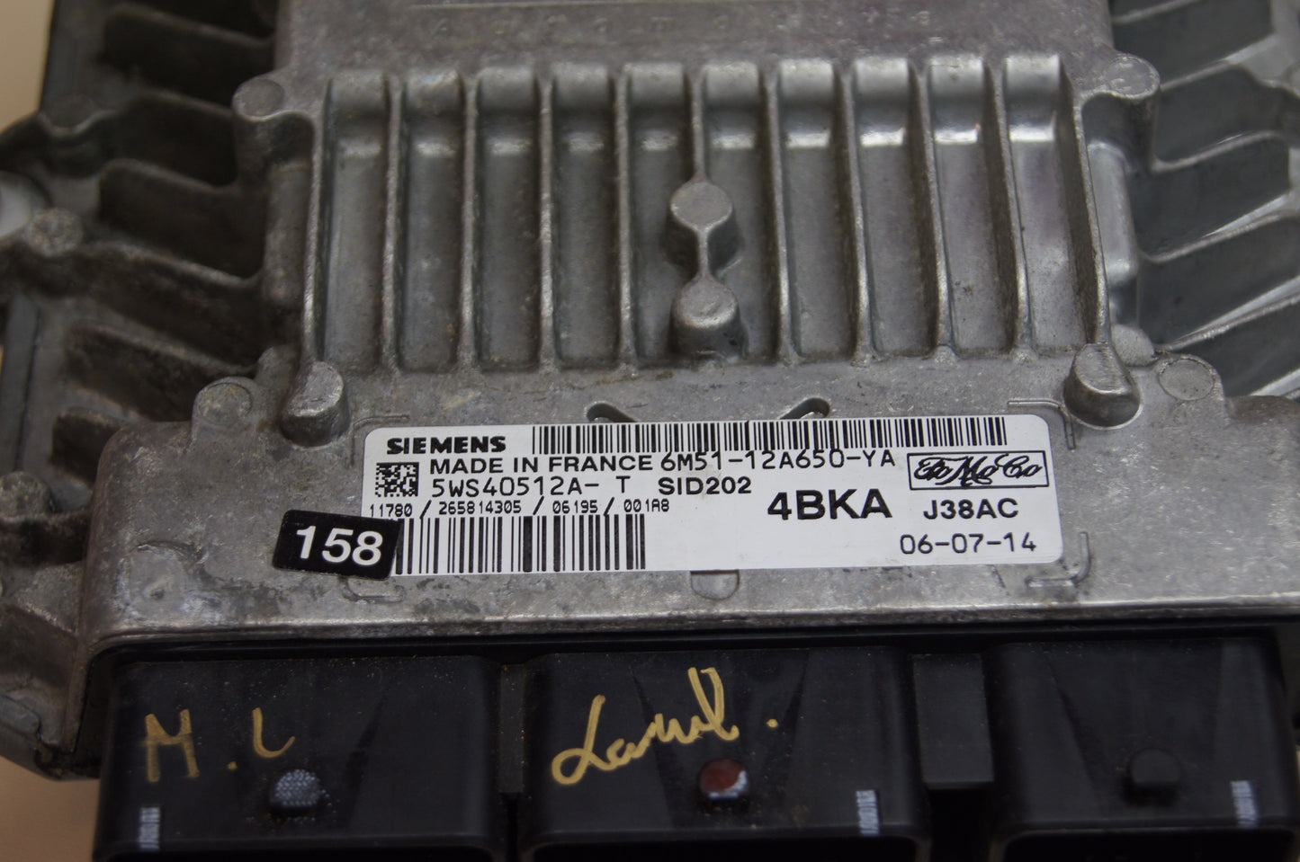 Ford Focus 1,8 TDCI ecus 6M51-12A650-YA 5WS40512A-T 4BKA 6M5112A650YA