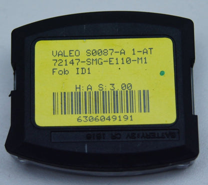 Honda 2 Button Remote Alarm Key Valeo S0087-A tested