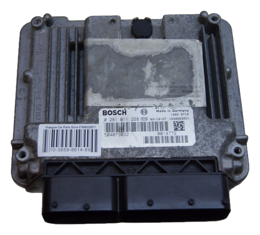 Unidad de control de motor Iveco Daily 2.3 Ecu 0281011228 504073032 Ecu virgen