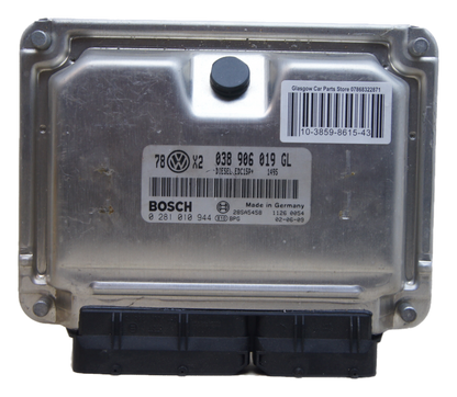 Immo Off / Plug & Play VW AUDI ECU 0281010944  038906019GL immo free