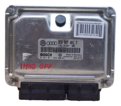 AUDI  ECU PLUG & PLAY IMMO OFF 8E0907401T 0281011444 EDC15VM+