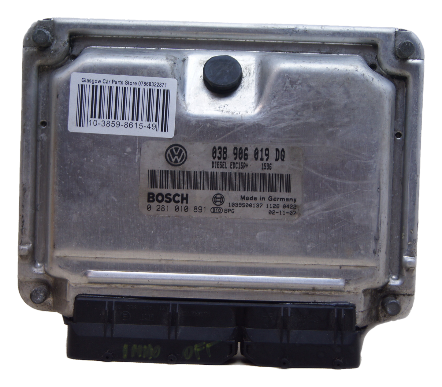 Vw Seat Ecu 038906019 DQ 0281010891 Plug & Play Immo off