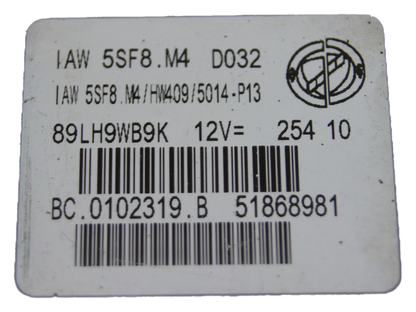 Fiat Panda ecu IAW5SF8.M4  HW409 5014-P13  51868981 PLUG & PLAY