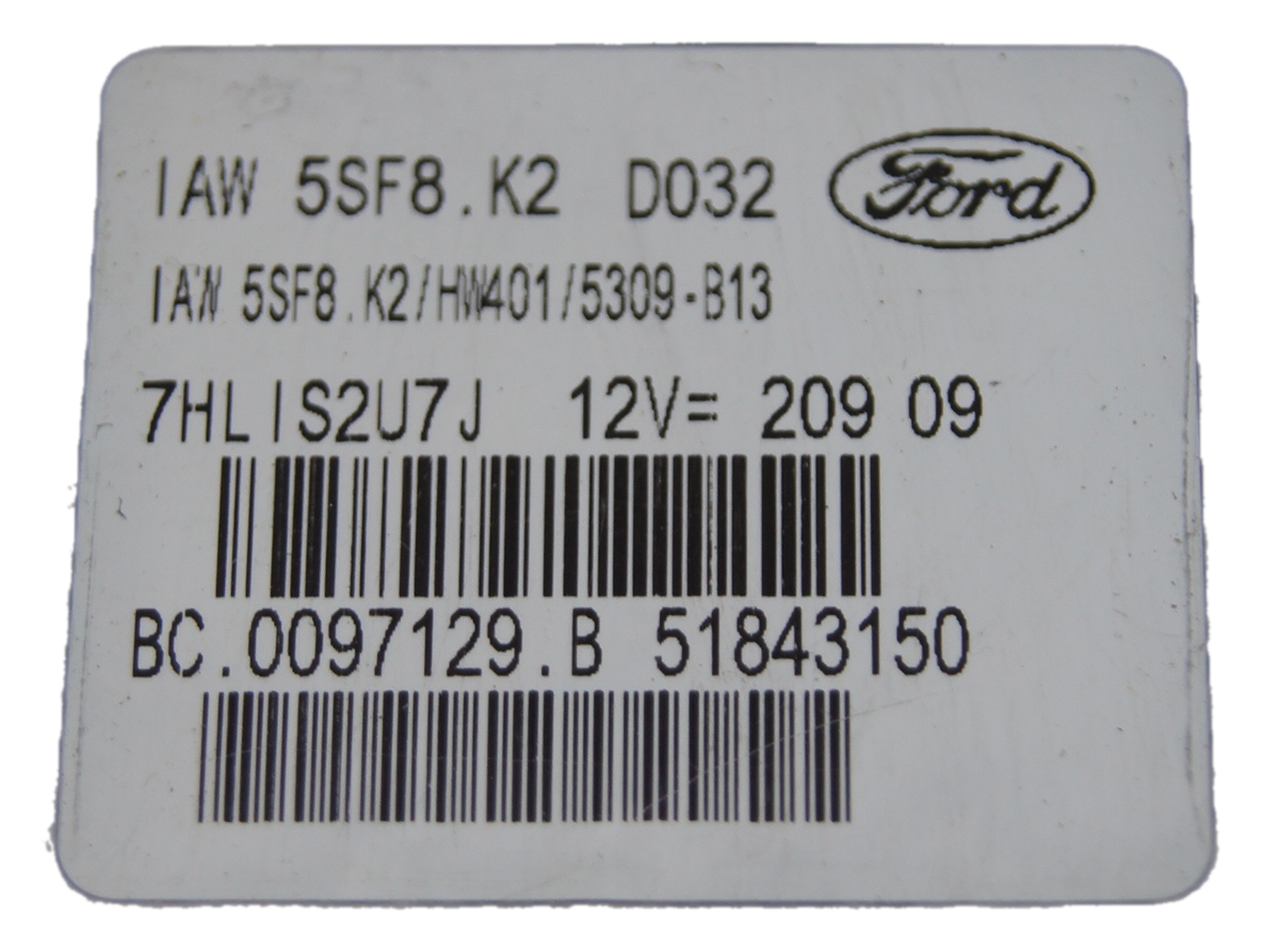 Ford Ka ecu IAW5SF8.K2/HW401/5309-B13 51843150 Plug and Play