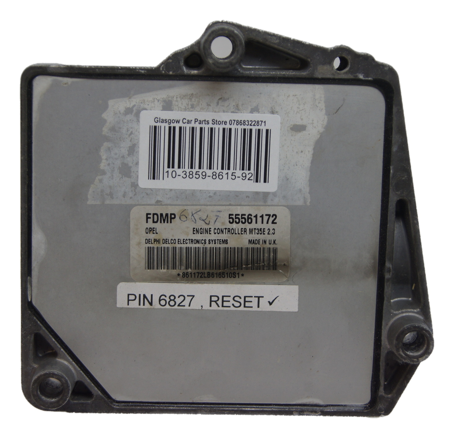 Vauxhall  Opel Astra 1.6 Z16XEP ECU FDMP 55561172  MT35E 2.3 PIN AND RESET.