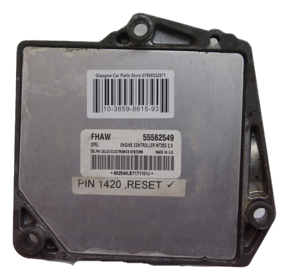 VAUXHALL ASTRA H 1.6 Z16XEP ECU FHAW 55562549 RESET AND PIN