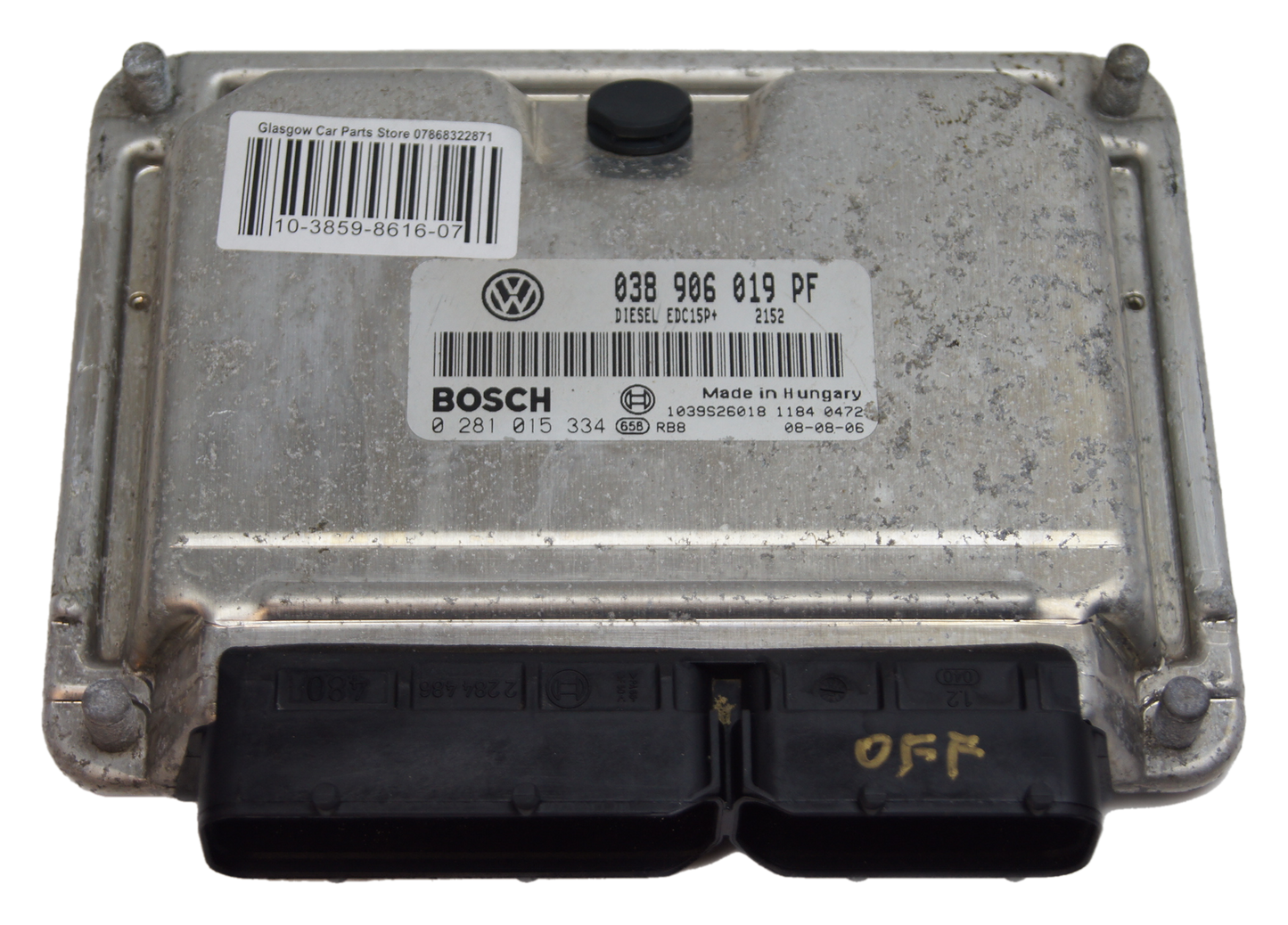 SKODA OCTAVIA 1.9 TDI  ECU PLUG&PLAY IMMO OFF  038906019PF 0281015334.