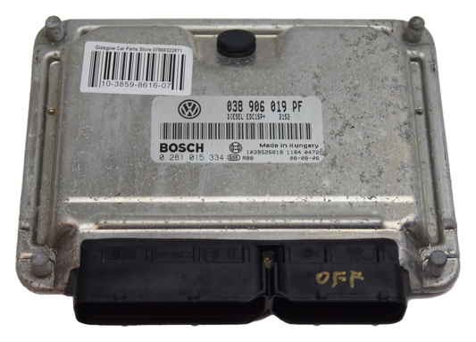 SKODA OCTAVIA 1.9 TDI  ECU PLUG&PLAY IMMO OFF  038906019PF 0281015334.