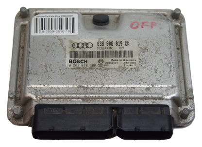 Audi  1.9TDI Engine Control Unit ECU 038906019CK 0281010308 IMMO OFF. PLUG & PLAY