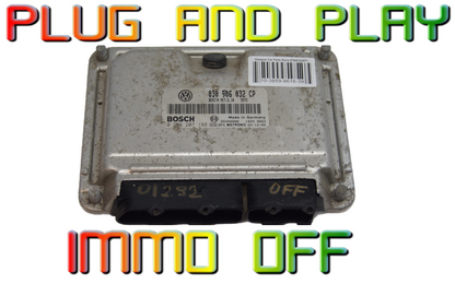 VW ECU ENGINE CONTROL UNIT MODULE 030906032CP IMMO OFF